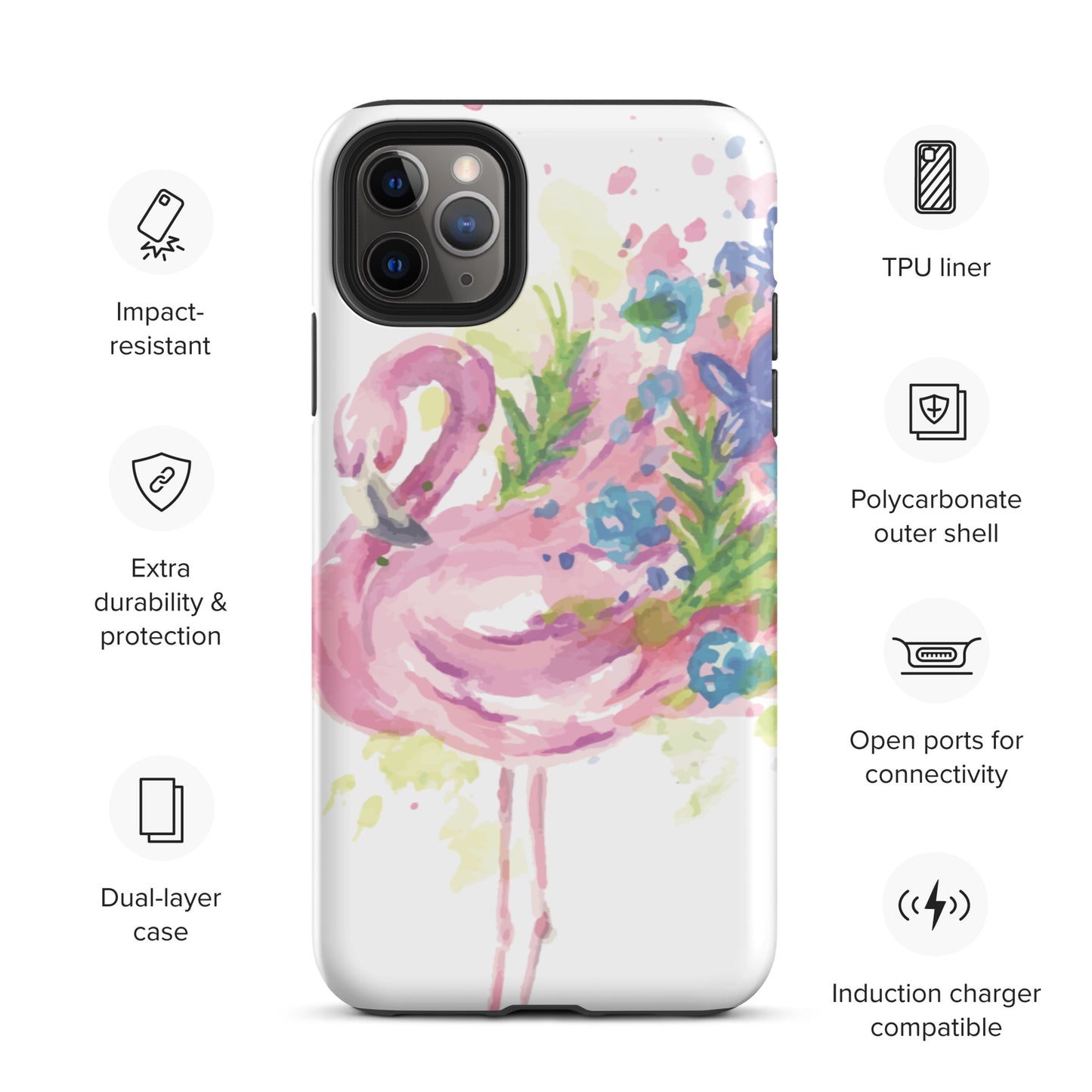 Flamingo Tough iPhone case