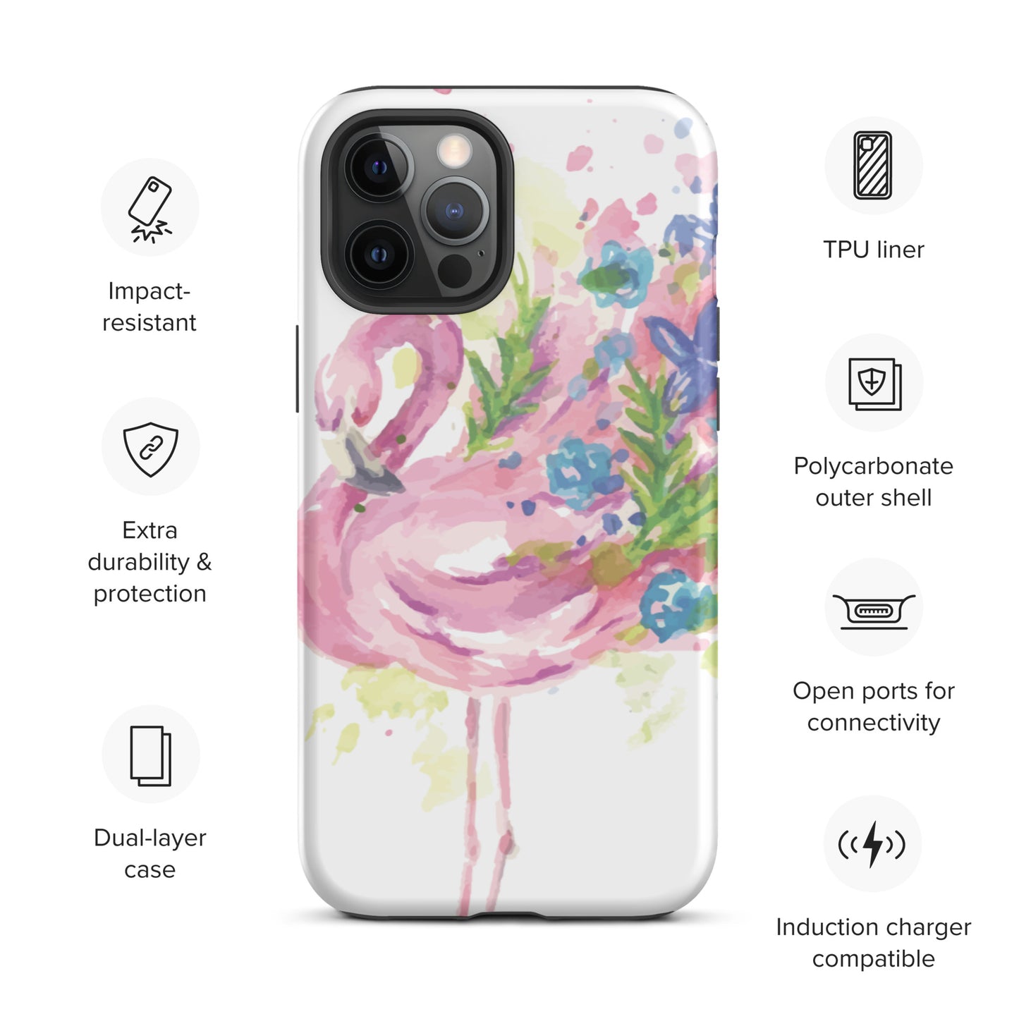 Flamingo Tough iPhone case