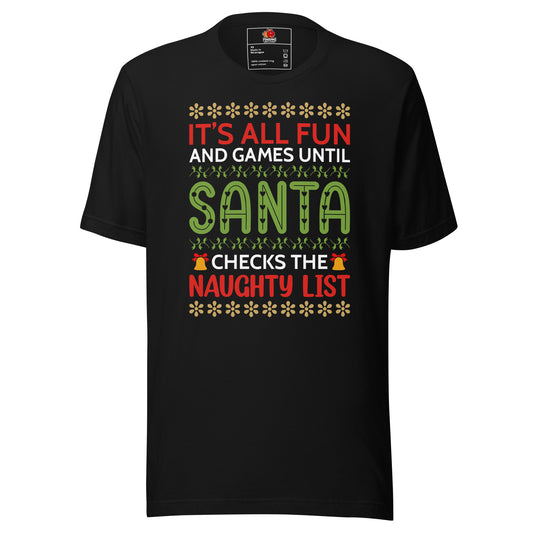 Christmas Naughty List T-shirt