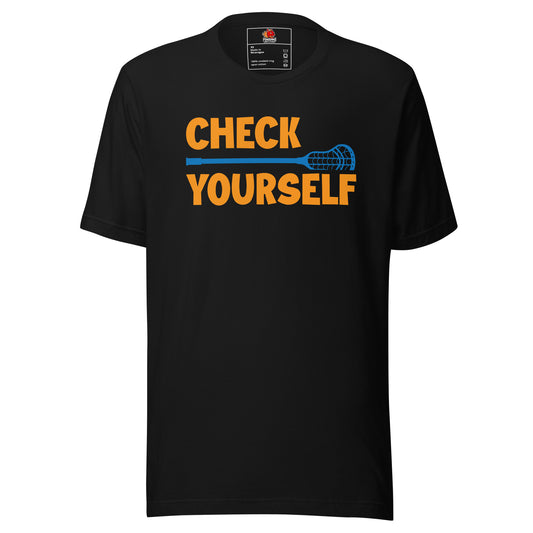 Check Yourself Lacrosse T-shirt