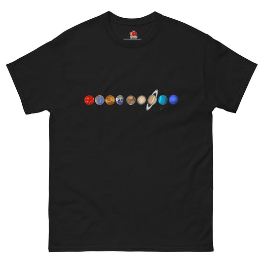 Solar System Lineup Front Print Classic T-shirt