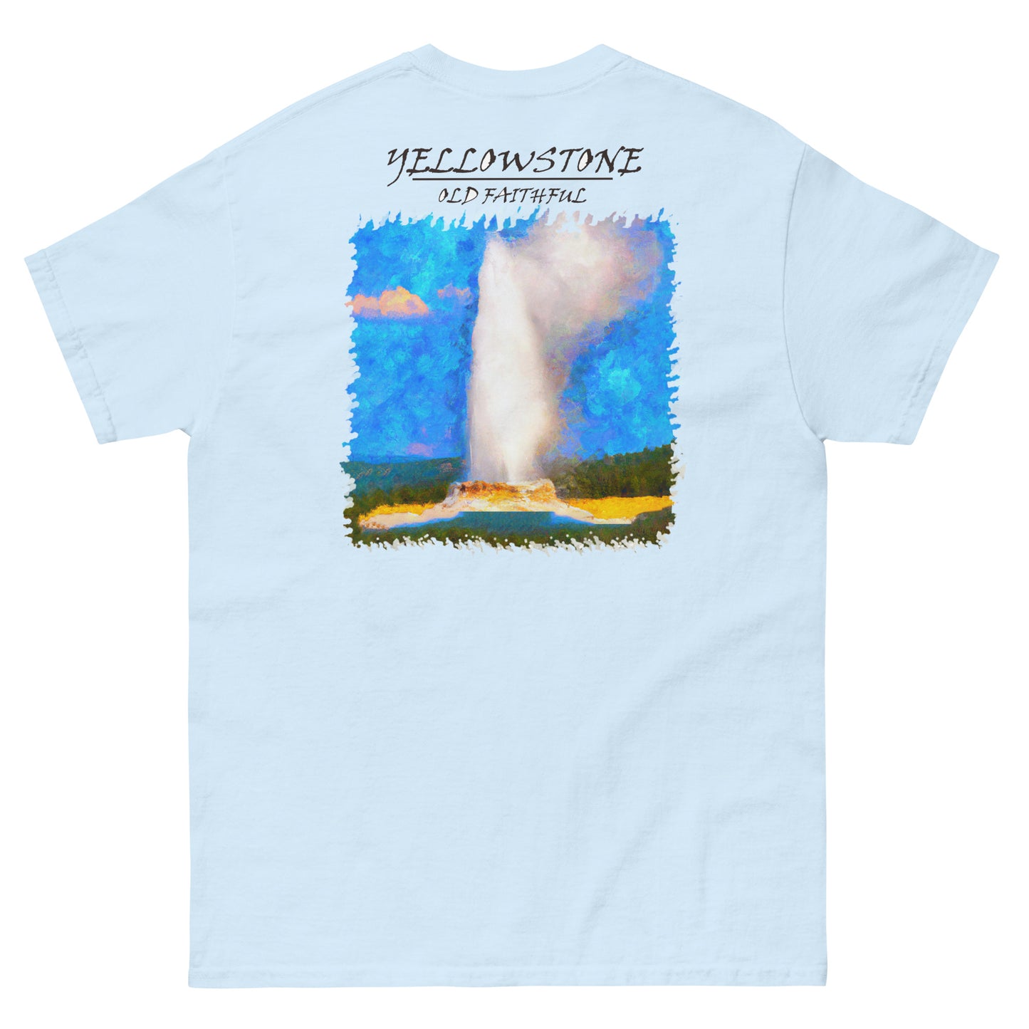 Yellowstone Park | Old Faithful | Back print only classic tee