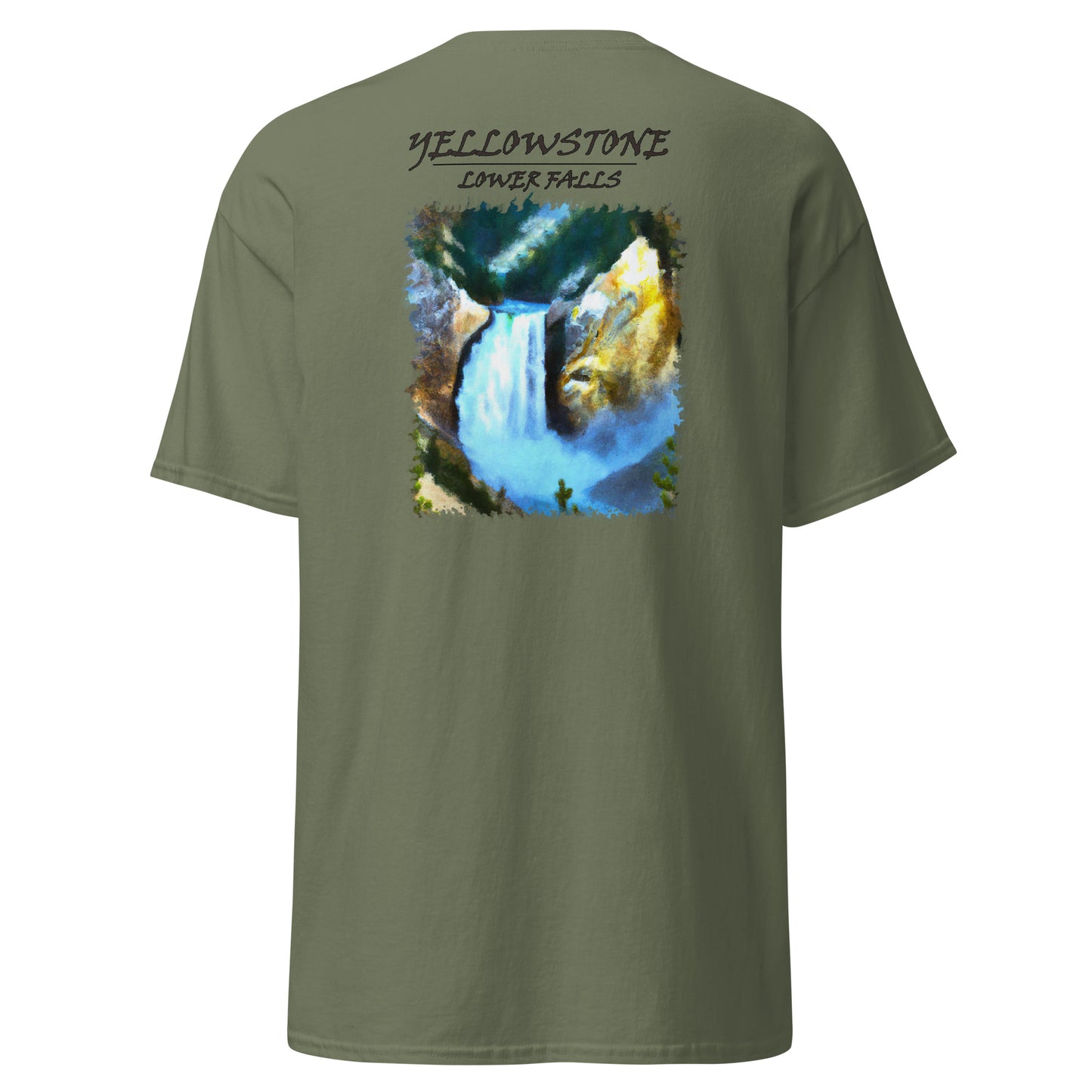 Yellowstone | Lower Falls | Back print only classic tee