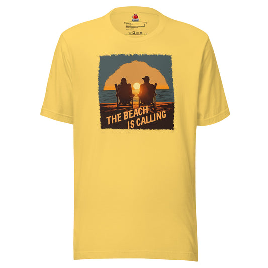 The Beach is Calling Front Print T-shirt