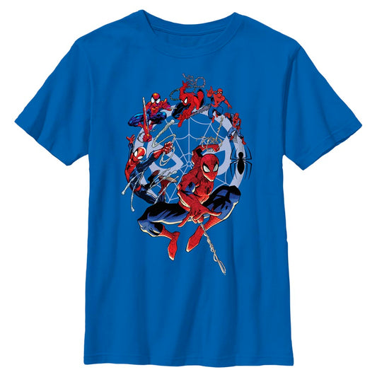 Boy's Marvel Spider-Man Beyond Amazing SPIDEY CIRCLE EVOLUTION T-Shirt