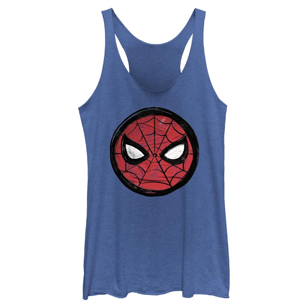 Junior's Marvel Spider-Man Beyond Amazing SPIDEY SKETCH CIRCLE Tank Top