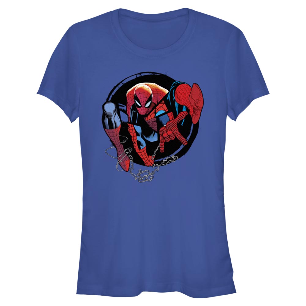 Junior's Marvel Spider-Man Beyond Amazing SPIDEY CIRCLE FORWARD T-Shirt