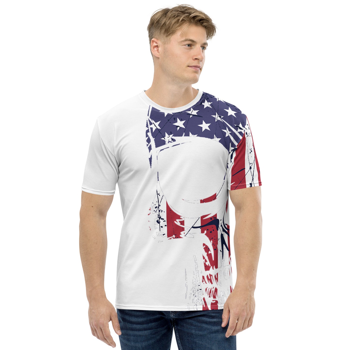 American Flag Skull - Men's t-shirt