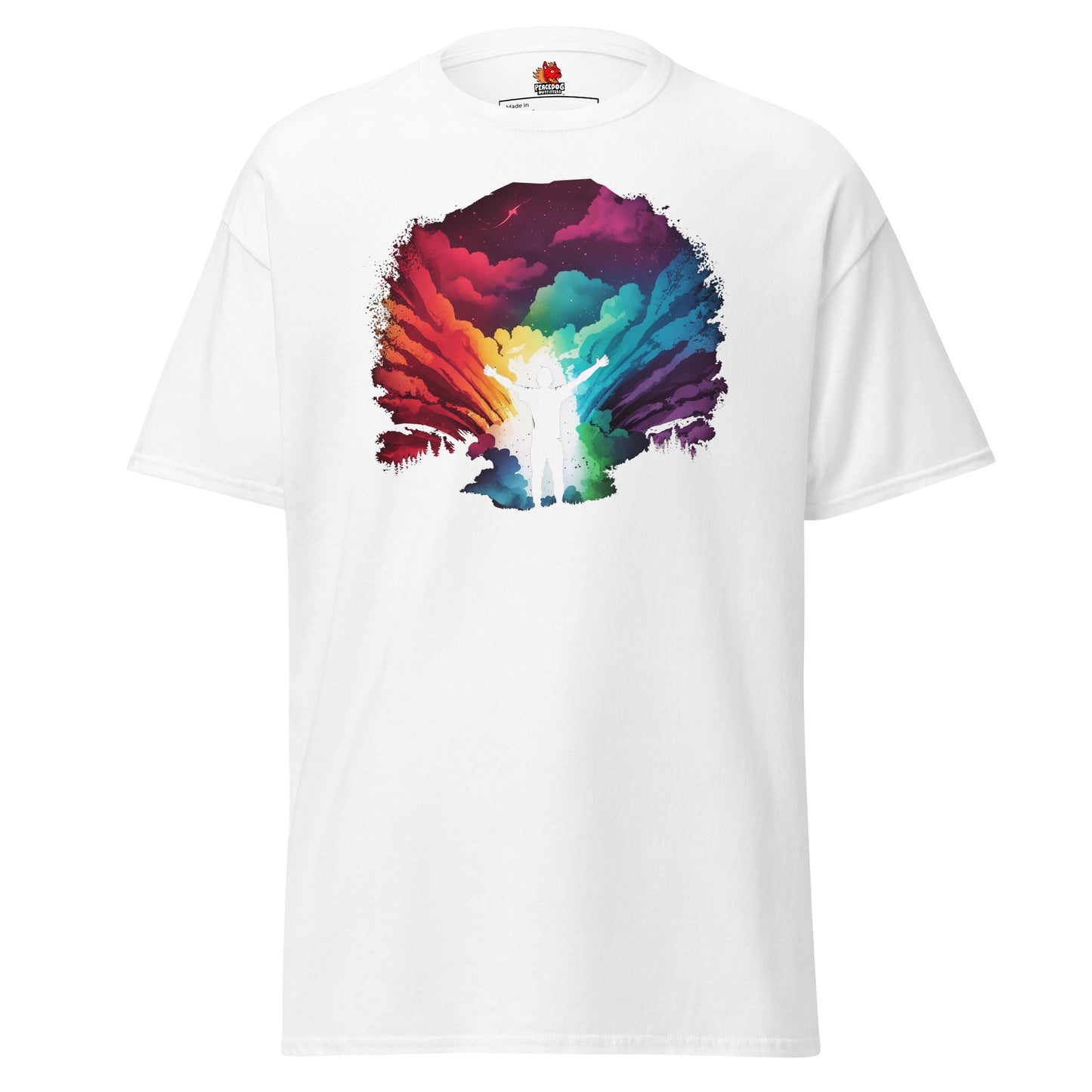 Silhouette in Rainbow Cloud Classic T-Shirt