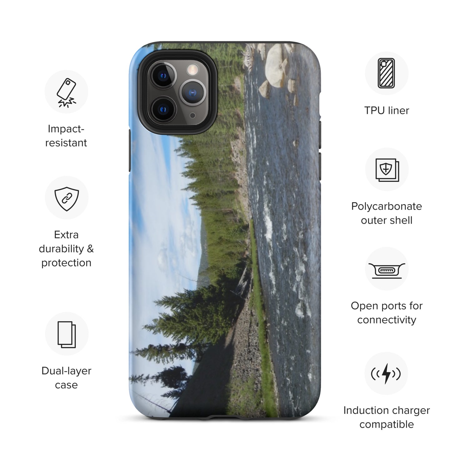 Mountain Stream Tough iPhone case