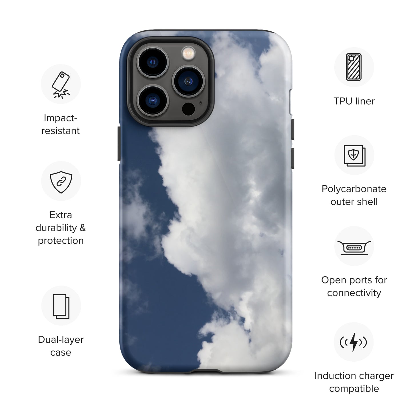Clouds Tough iPhone case