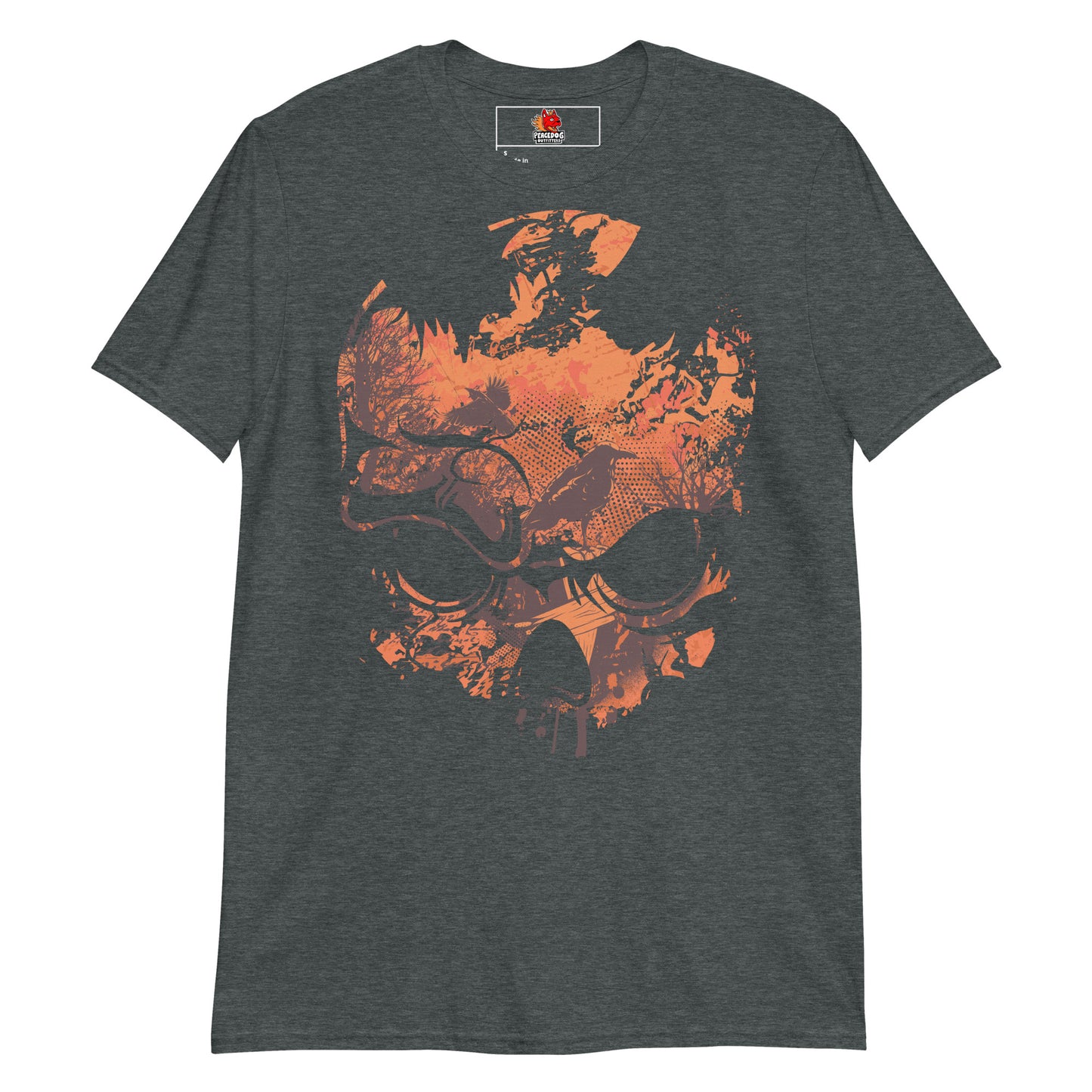Burnt-Orange Skull T-Shirt