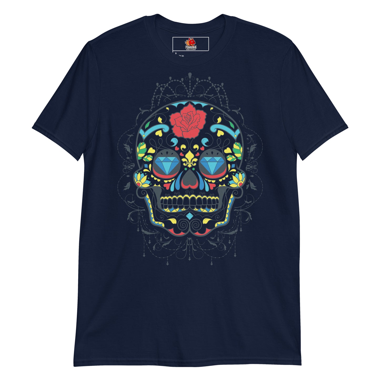 Colorful Latin-Style Skull T-Shirt