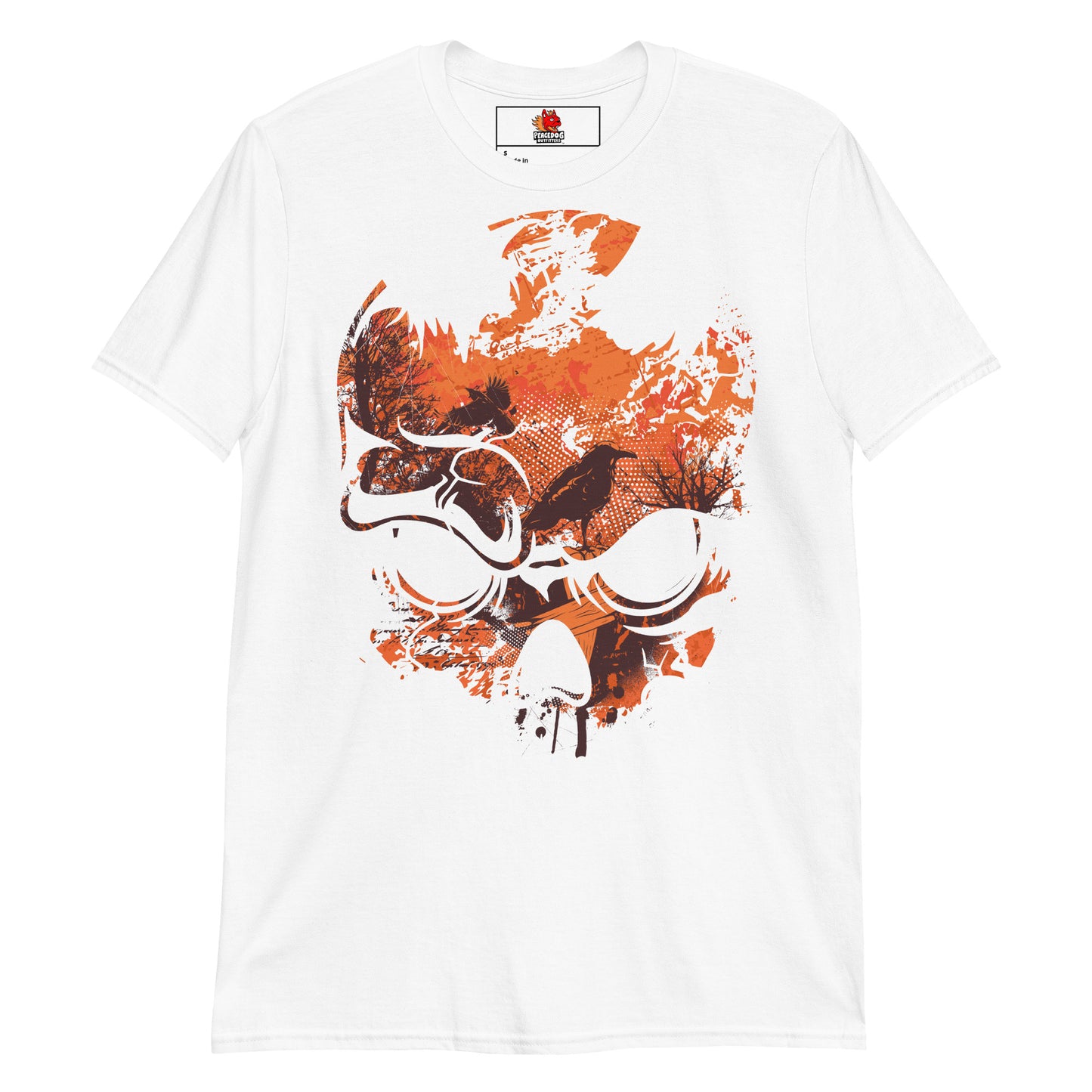 Burnt-Orange Skull T-Shirt