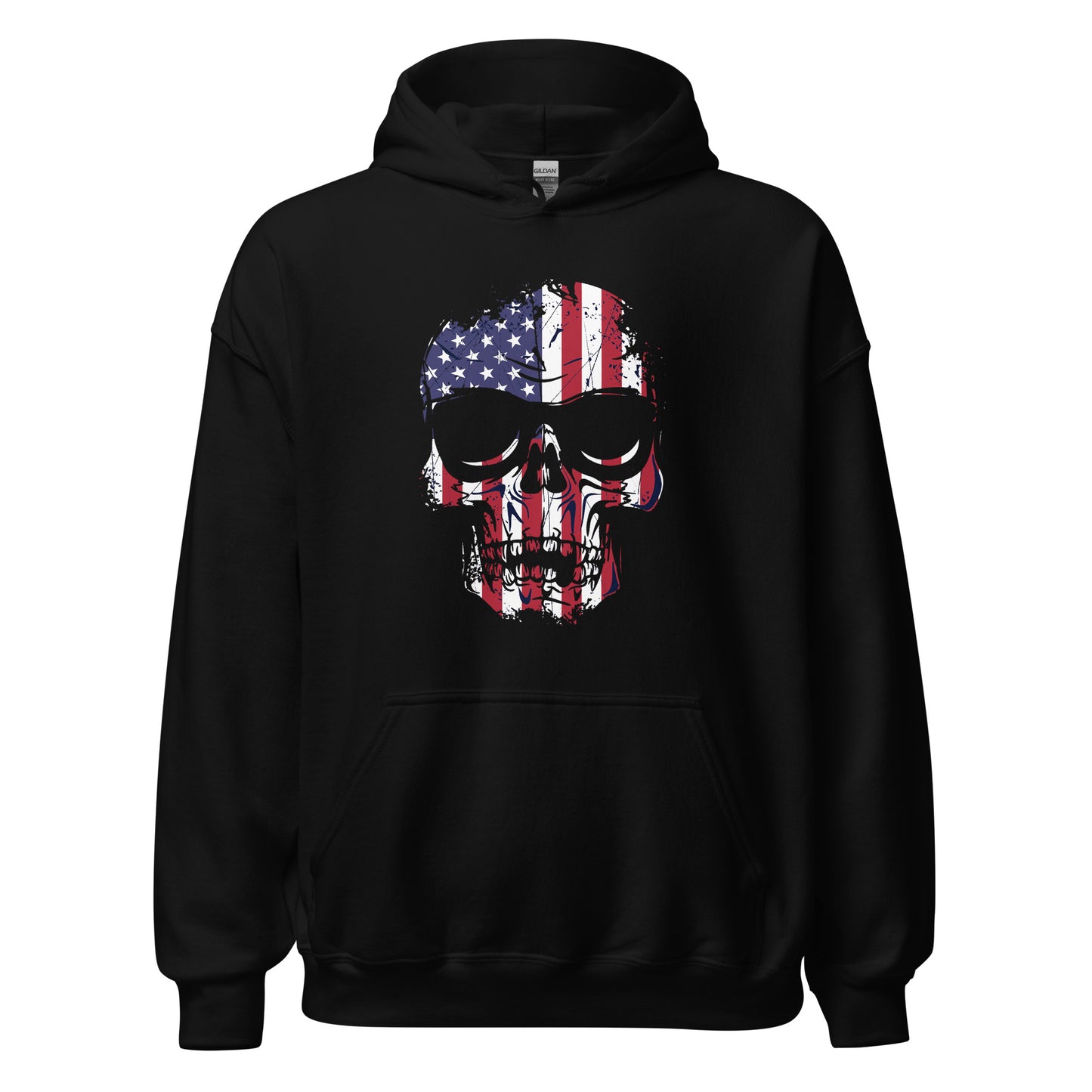 U.S. Flag Skull Hoodie