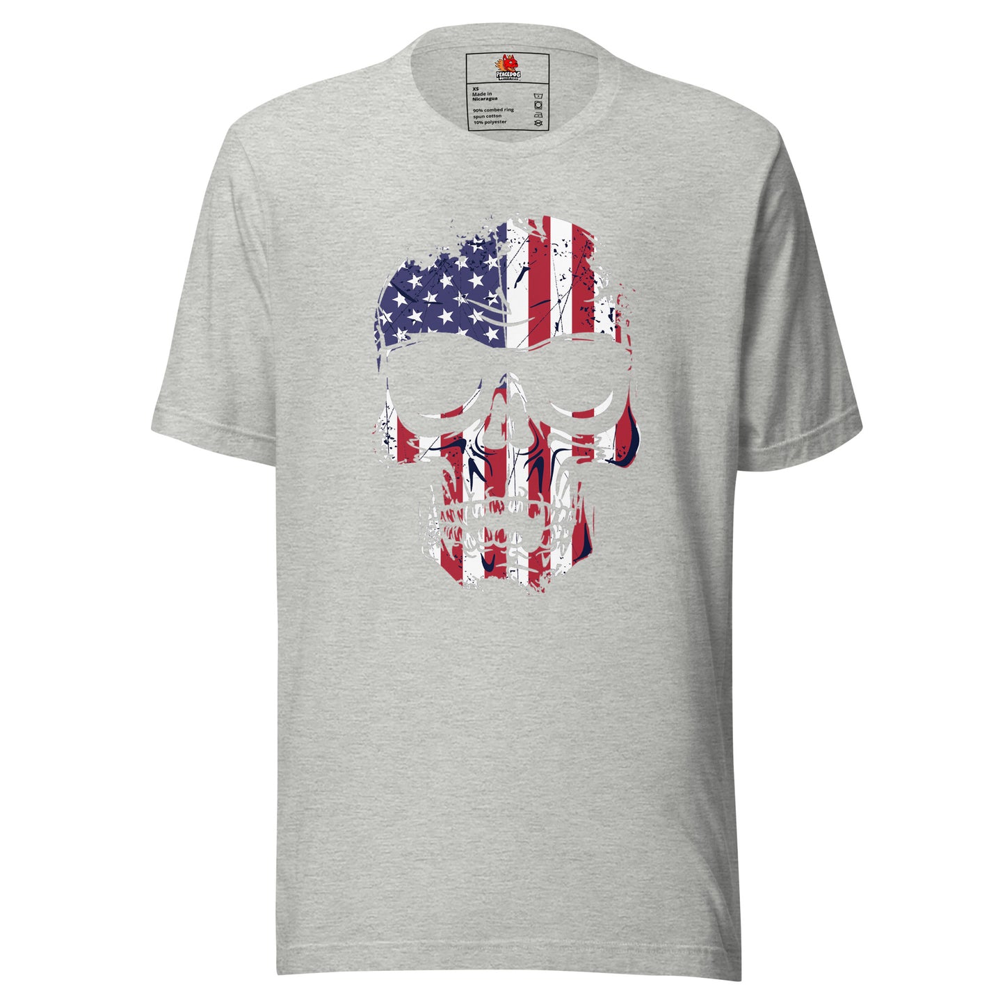 US Flag Skull T-shirt