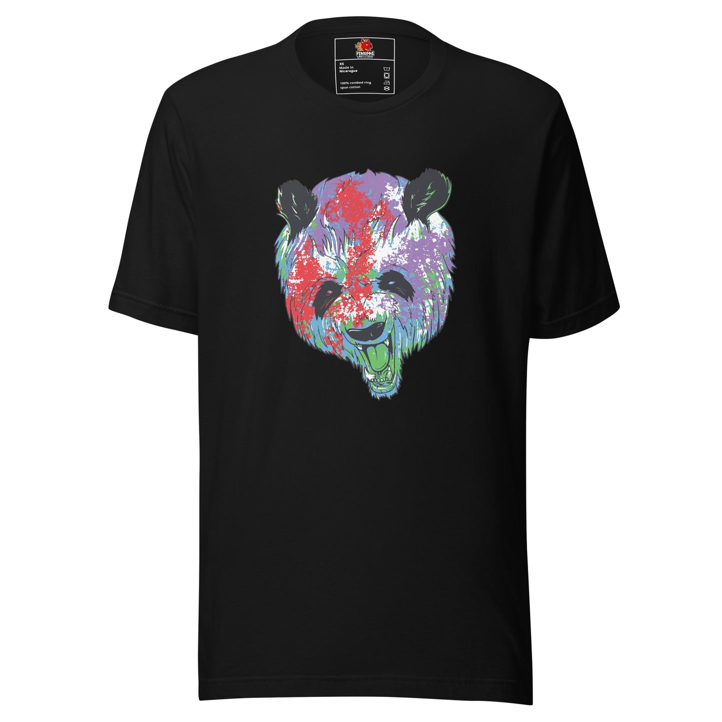 Colorful Angry Panda T-Shirt
