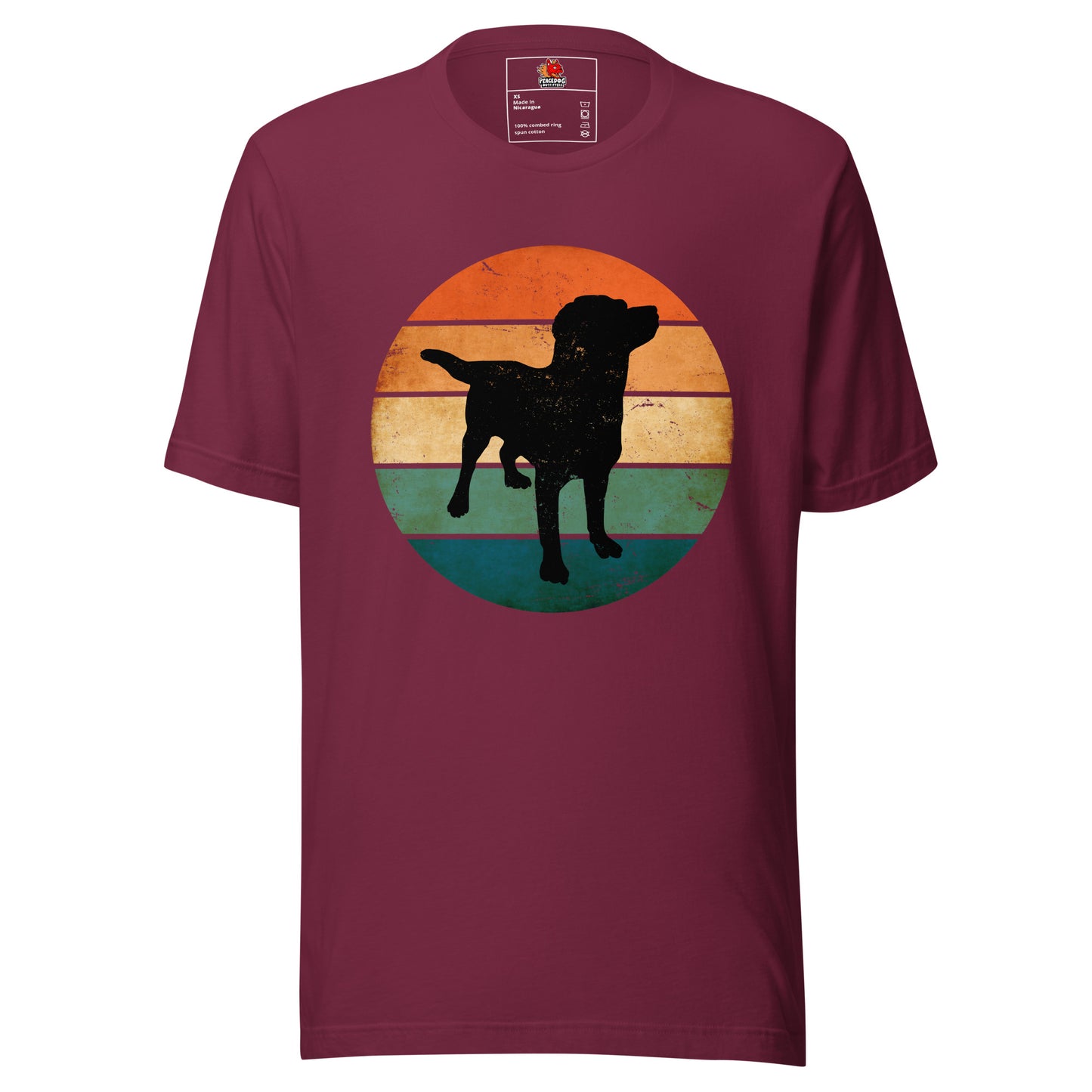 Retro Dog Sunset He's a Good Boy T-shirt