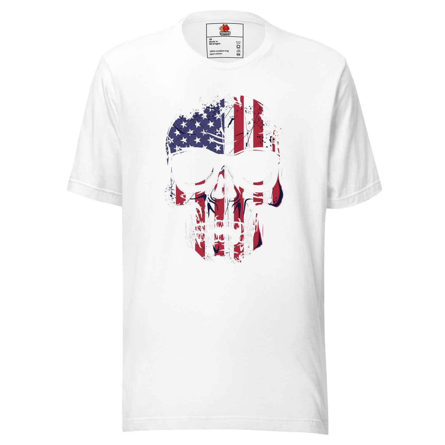 US Flag Skull T-shirt
