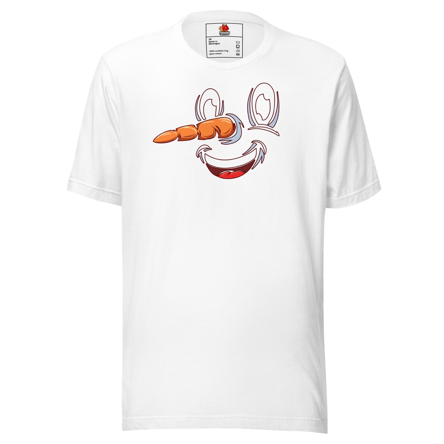 Christmas Snowman Face T-shirt