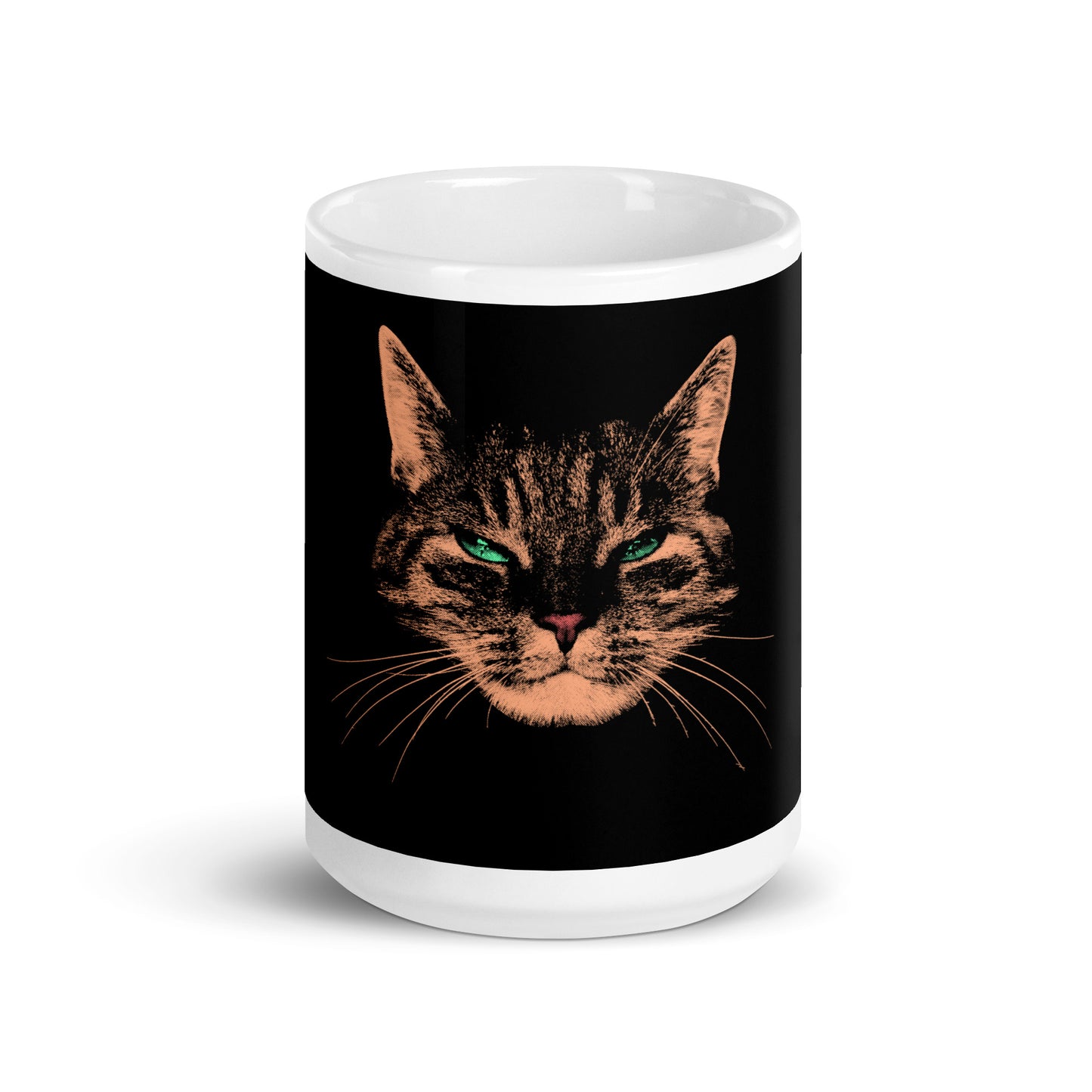 Judgemental Cat Glossy Mug