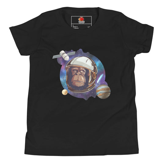 Chimp Astronaut Youth Short Sleeve T-Shirt