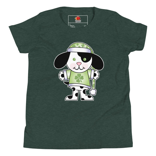 St. Patrick's Day Puppy Youth Short Sleeve T-Shirt