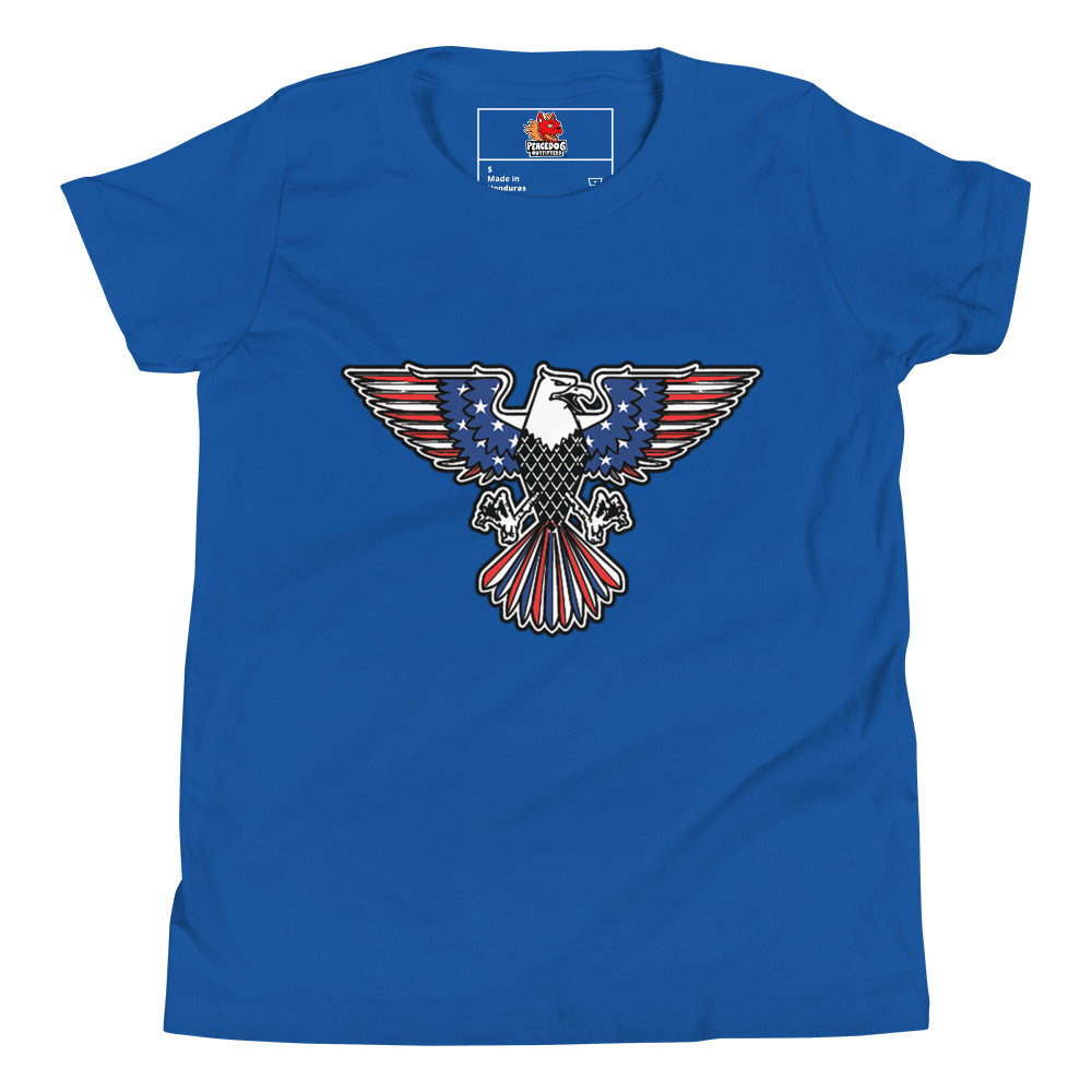 US Flag Eagle Youth Short Sleeve T-Shirt