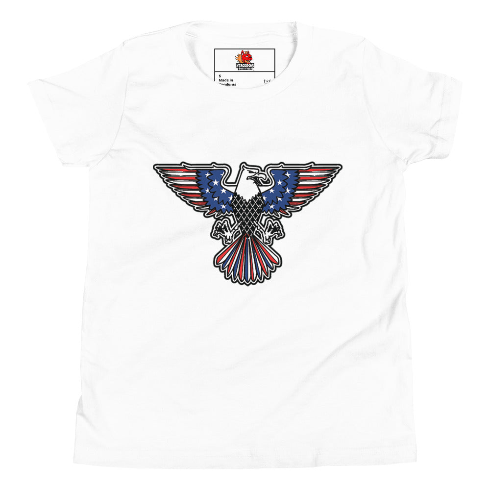 US Flag Eagle Youth Short Sleeve T-Shirt